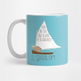 Sailing Snail Joke Mug